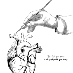 Heart Colouring Sheet Printable with Quote – It All Starts with Your Heart