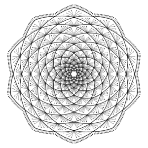 Open Flower Pattern Colouring Sheet Printable – Relaxing Design