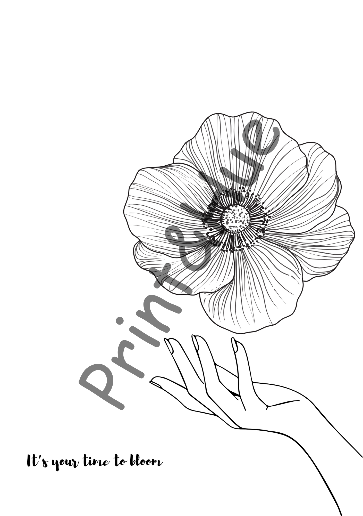 Flower Colouring Sheet Printables Set | Floral Designs for Relaxation - Image 4
