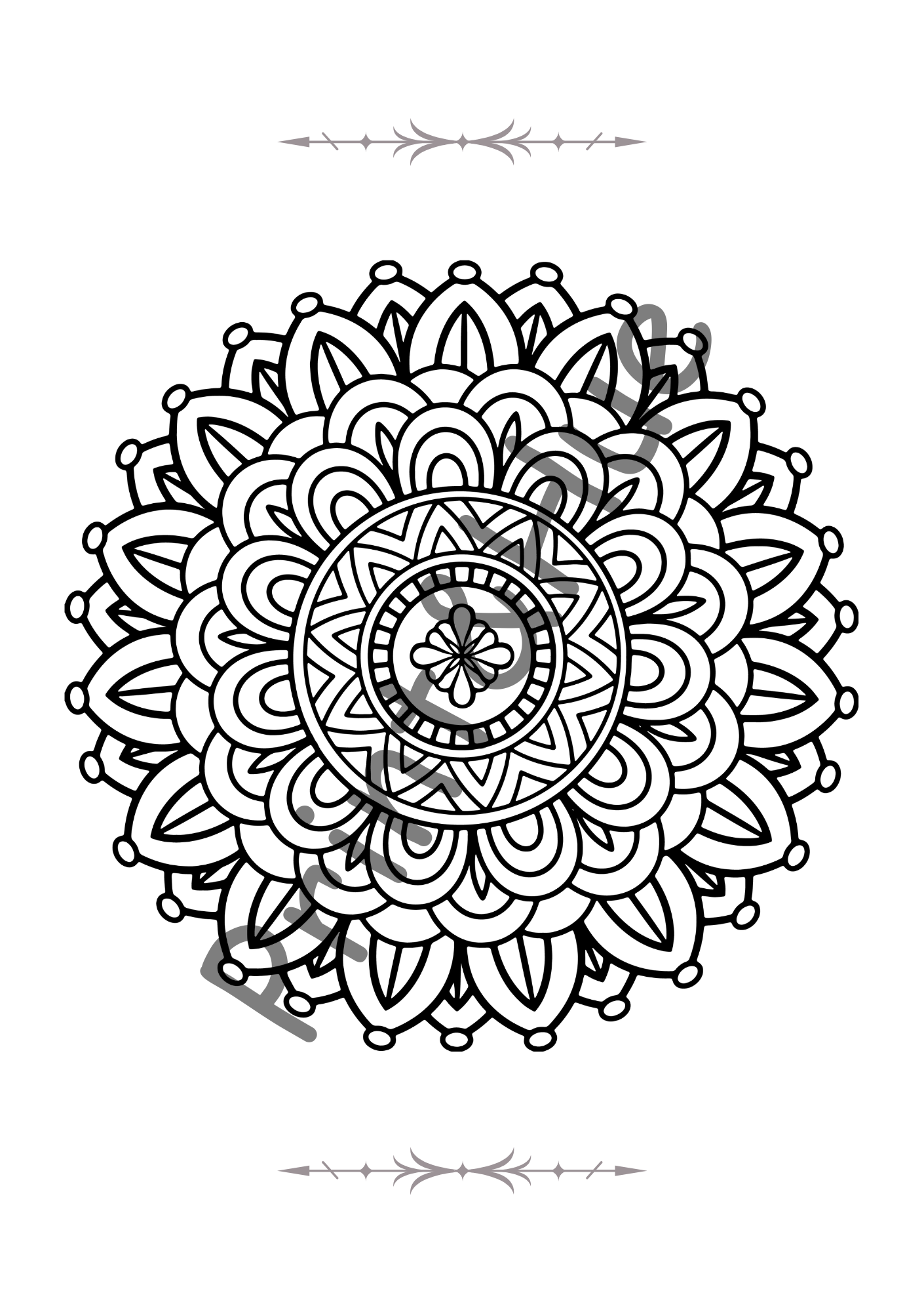 Pattern Art Colouring Sheets Combo Set | Printable Stress Relief Pages - Image 7