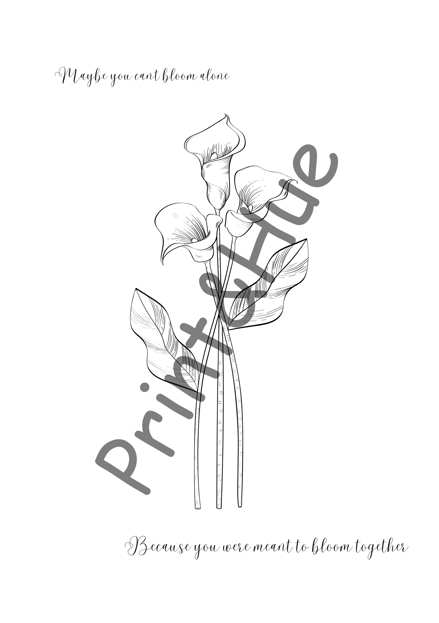 Flower Colouring Sheet Printables Set | Floral Designs for Relaxation - Image 11