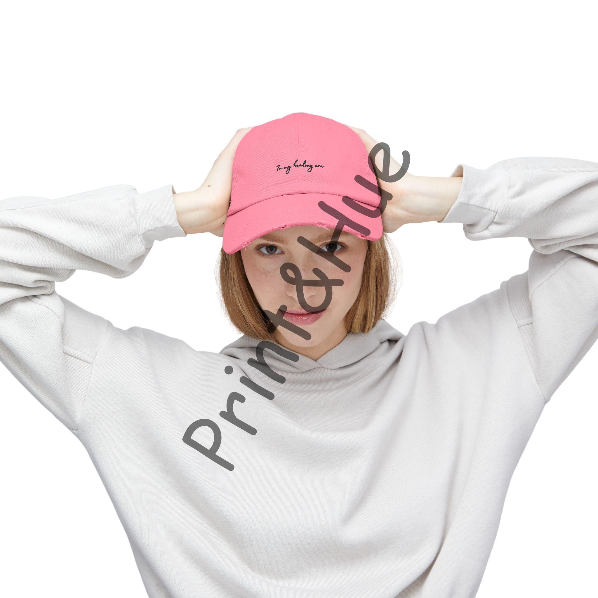 In My Healing Era Embroidered Hat Self Love Baseball Cap Soft Girl Era Aesthetic Dad Hat Mindfulness Quote Hat Gift for Friend - Image 21