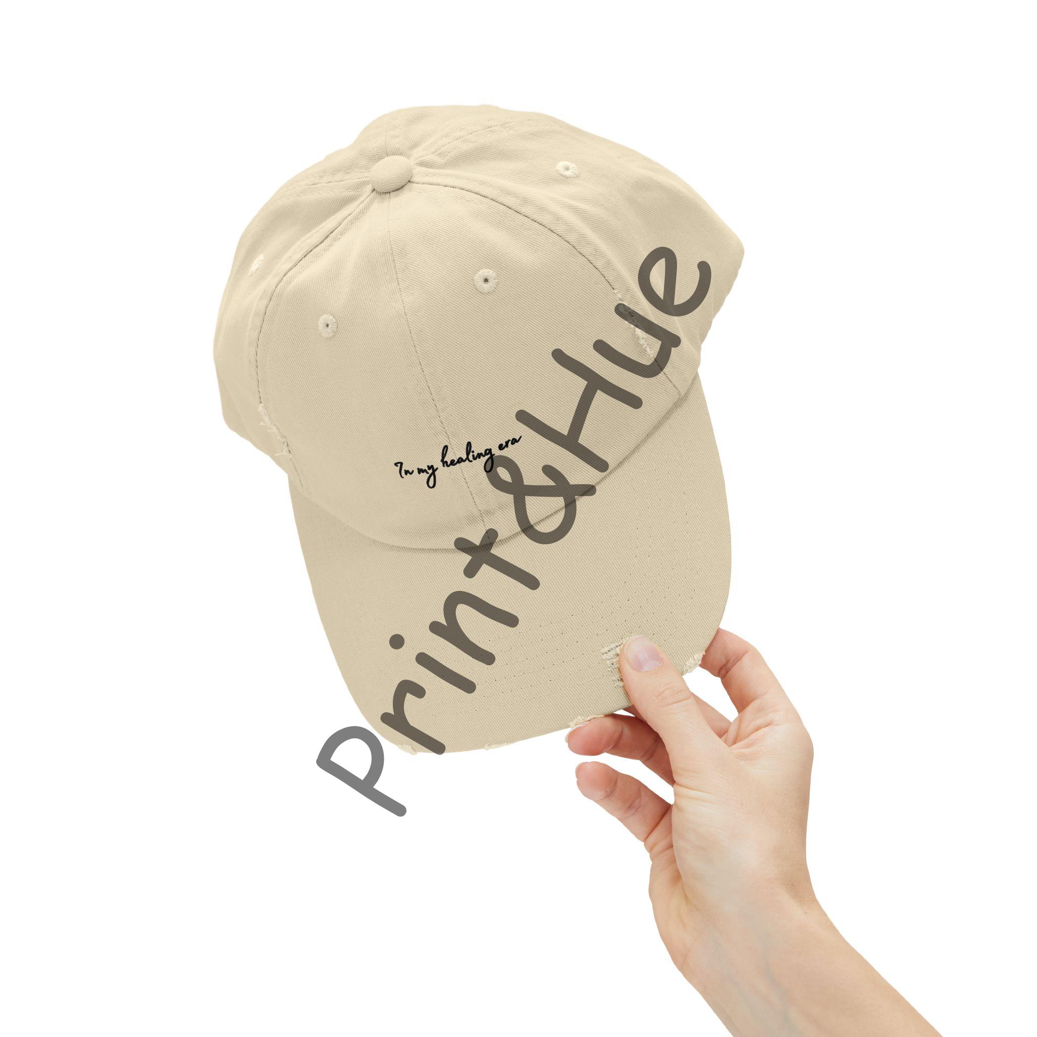 In My Healing Era Embroidered Hat Self Love Baseball Cap Soft Girl Era Aesthetic Dad Hat Mindfulness Quote Hat Gift for Friend - Image 6