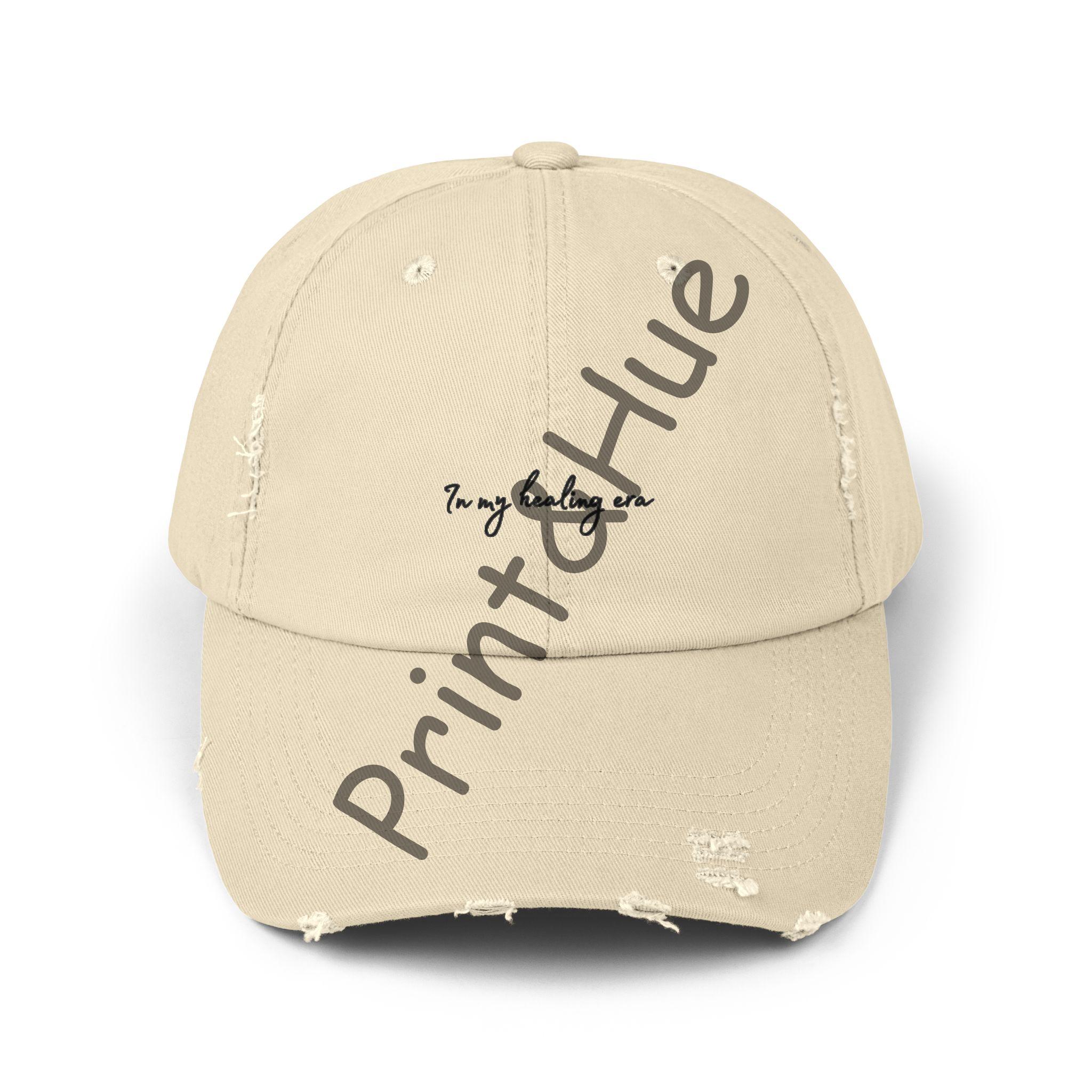 In My Healing Era Embroidered Hat Self Love Baseball Cap Soft Girl Era Aesthetic Dad Hat Mindfulness Quote Hat Gift for Friend