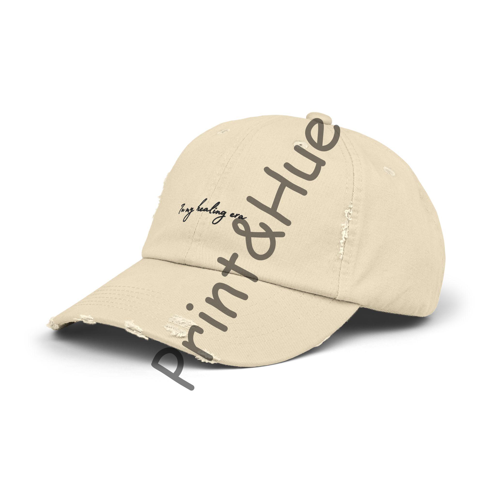 In My Healing Era Embroidered Hat Self Love Baseball Cap Soft Girl Era Aesthetic Dad Hat Mindfulness Quote Hat Gift for Friend - Image 2