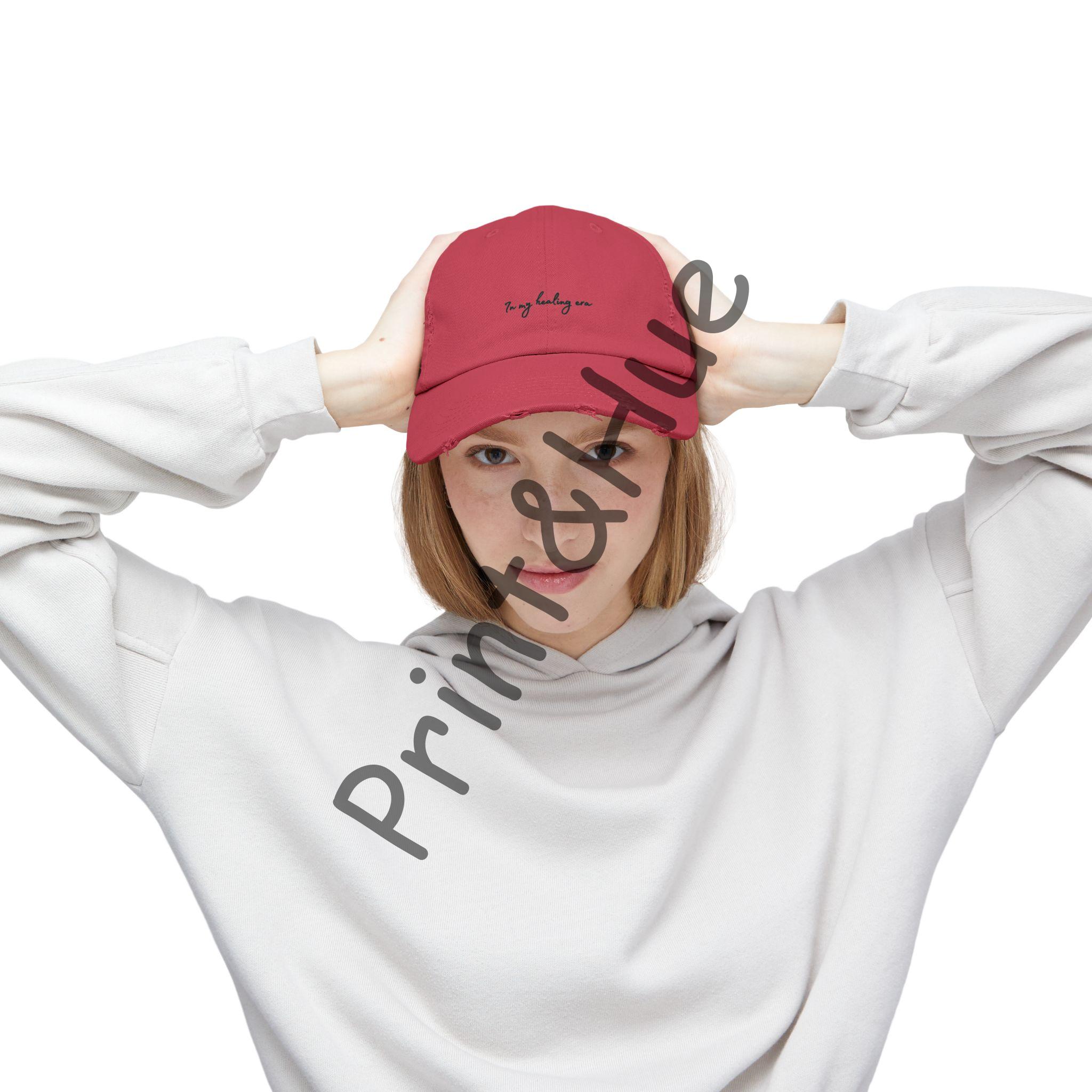 In My Healing Era Embroidered Hat Self Love Baseball Cap Soft Girl Era Aesthetic Dad Hat Mindfulness Quote Hat Gift for Friend - Image 29