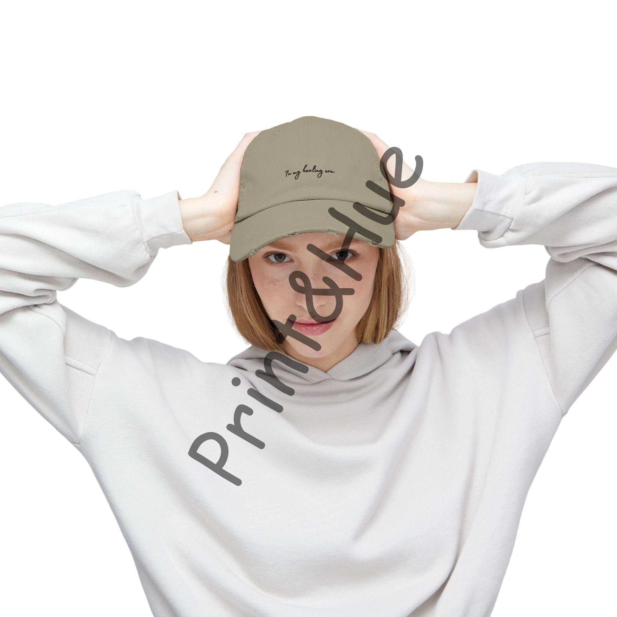 In My Healing Era Embroidered Hat Self Love Baseball Cap Soft Girl Era Aesthetic Dad Hat Mindfulness Quote Hat Gift for Friend - Image 13