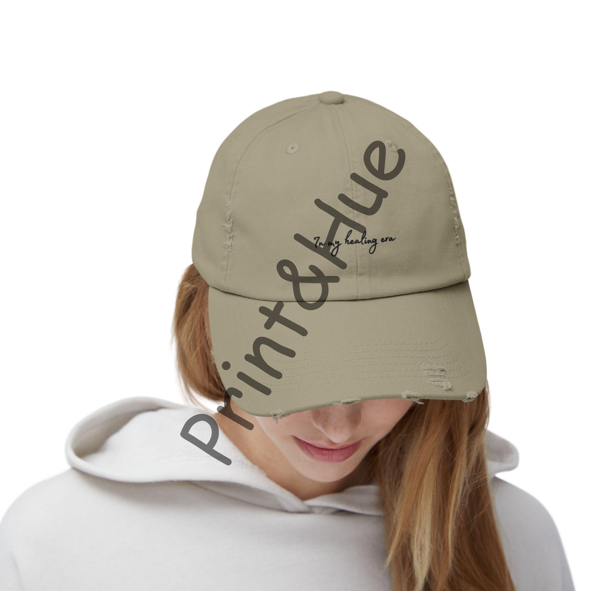 In My Healing Era Embroidered Hat Self Love Baseball Cap Soft Girl Era Aesthetic Dad Hat Mindfulness Quote Hat Gift for Friend - Image 12