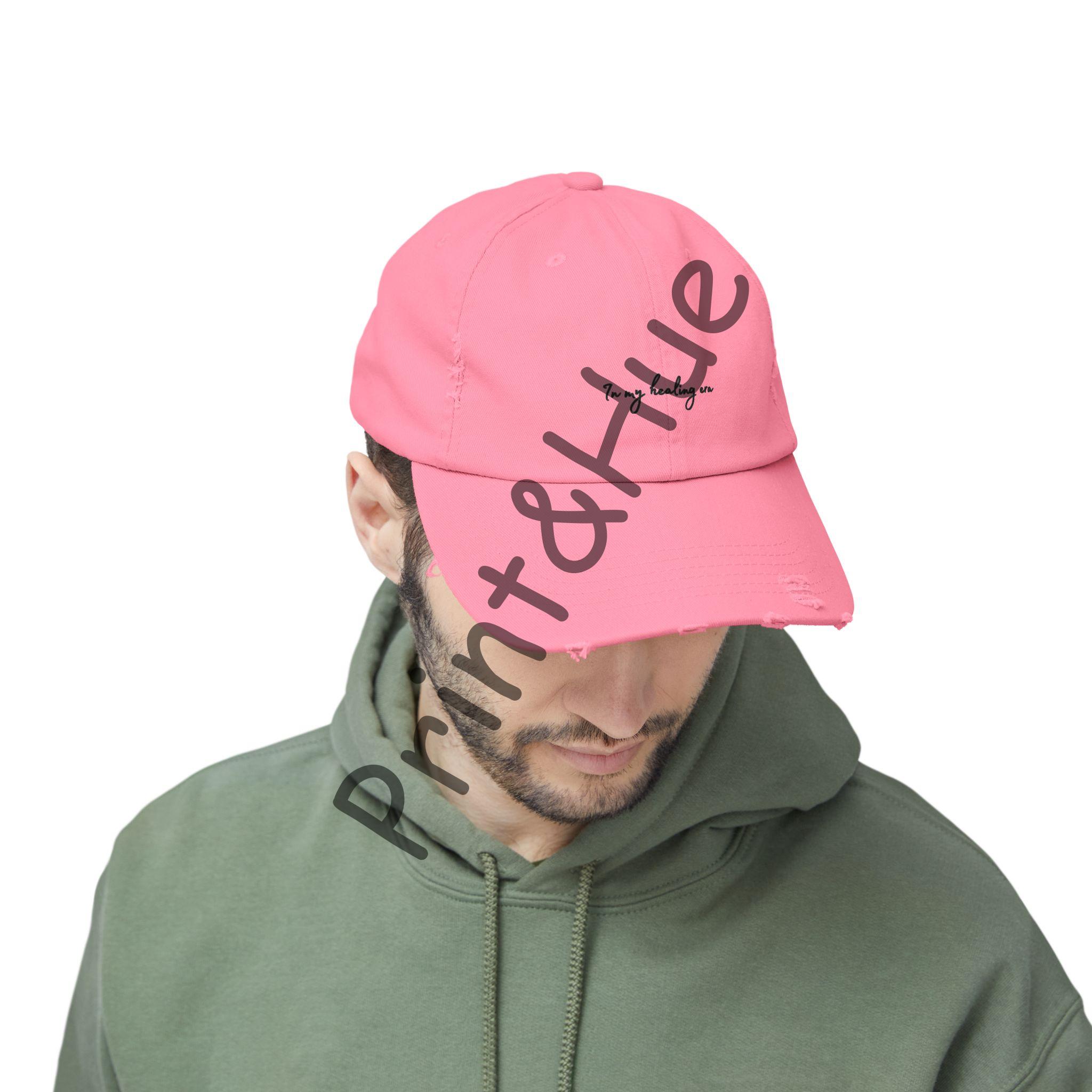 In My Healing Era Embroidered Hat Self Love Baseball Cap Soft Girl Era Aesthetic Dad Hat Mindfulness Quote Hat Gift for Friend - Image 23